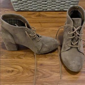 Lace up booties